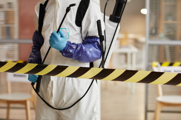 Professional Biohazard technician working in Dania, FL